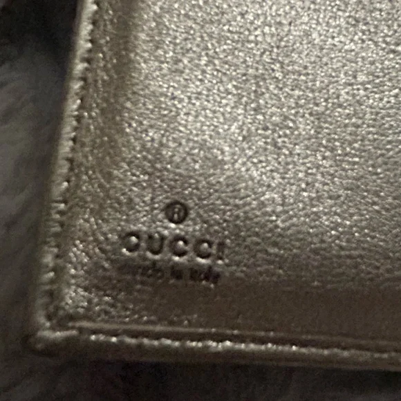 Genuine Gucci GG Canvas Abbey (D‑Ring) Wallet